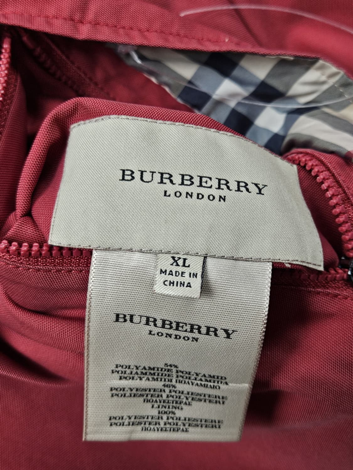 버버리 리버시블 덕다운 체크 패딩 베스트 ( XL ) / 10118 상품이미지9