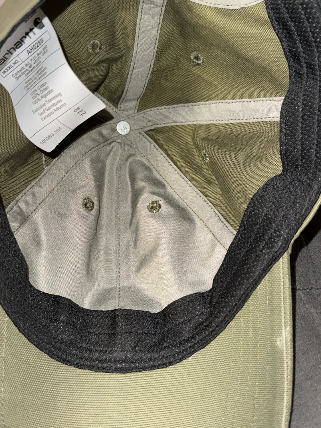 칼하트 캔버스 캡 아미그린 상품이미지2