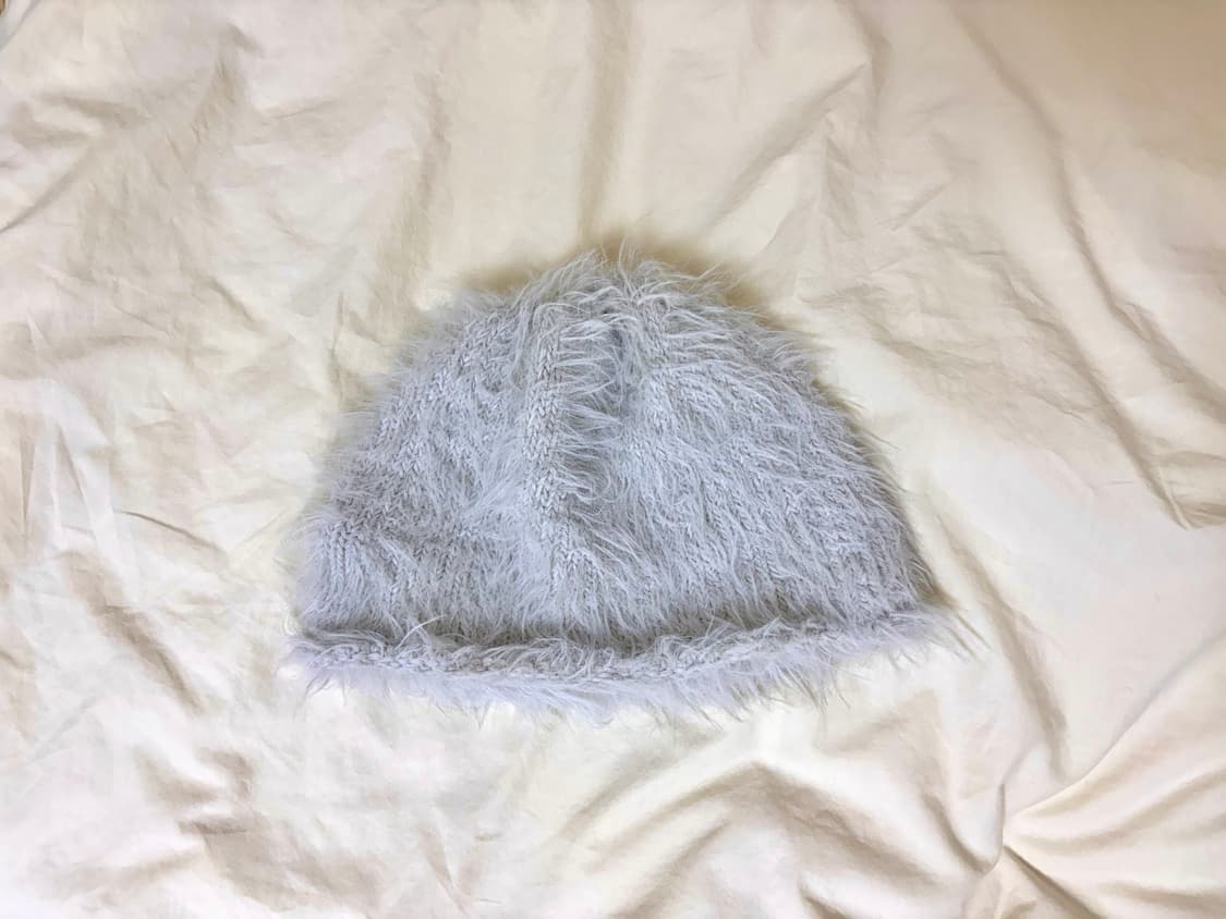 오호스 퍼 비니 OJOS_Hairy Beanie / Grey 상품이미지2