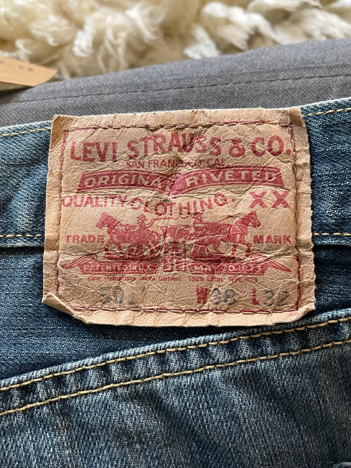 리바이스501 데님 팬츠 상품이미지3