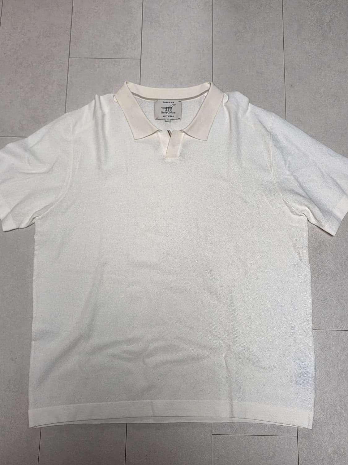 헨리코튼 니트웨어 아이보리 폴로셔츠 54사이즈 XL사이즈 상품이미지1