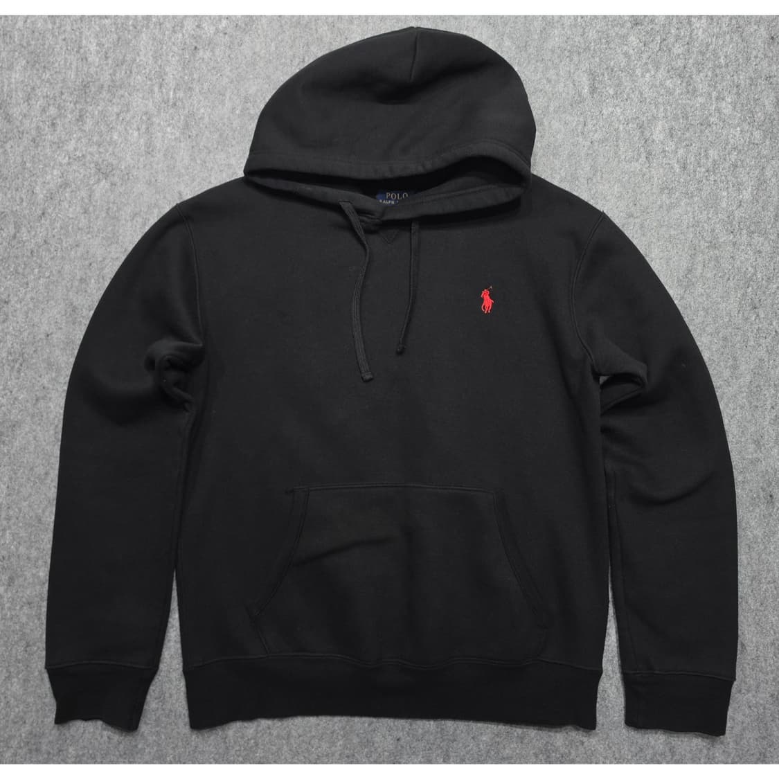 폴로 랄프로렌 레드포니 기모 블랙 후드티 M 상품이미지1