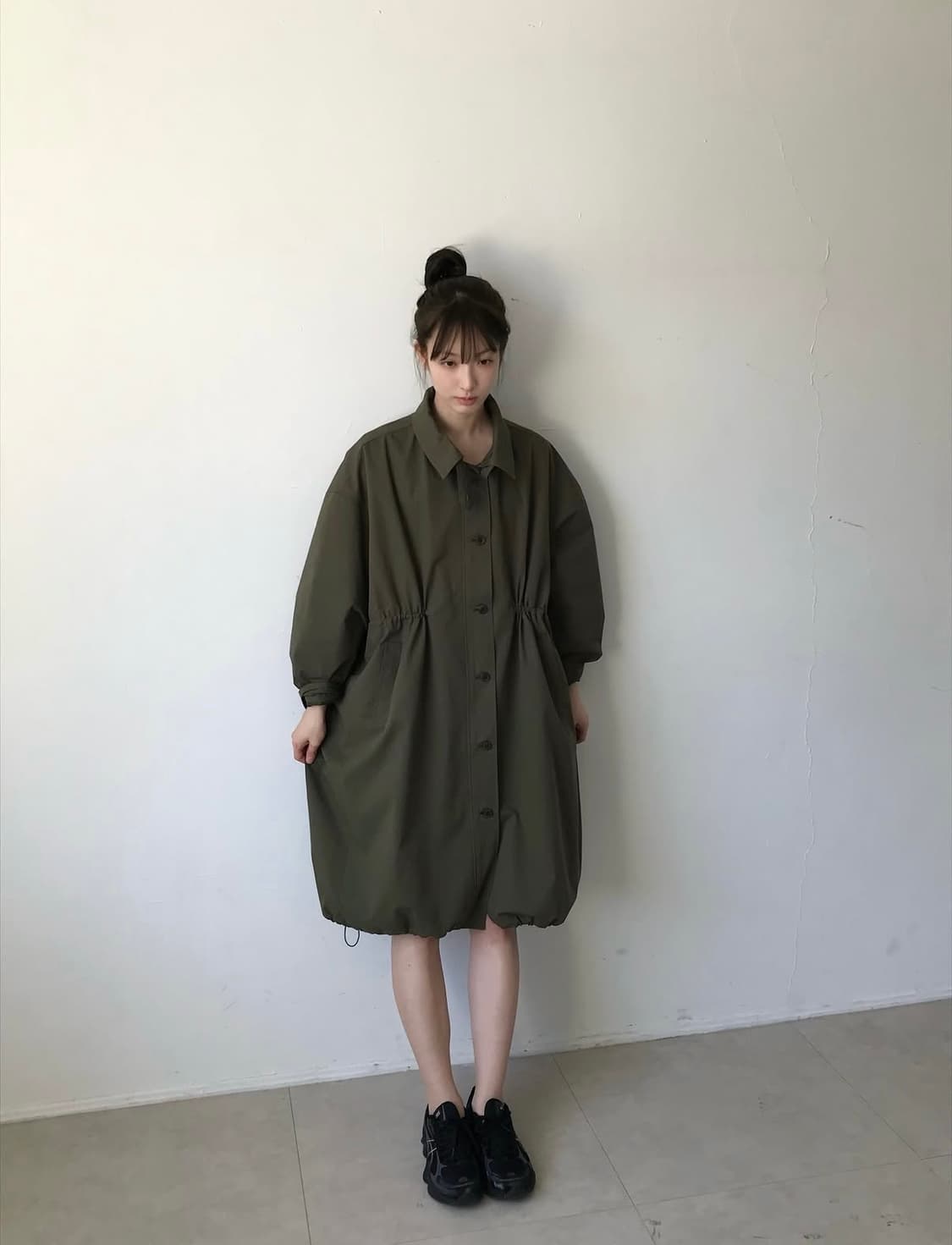 Hasta 하스타 Neck belt trench (khaki) 28만원 상품이미지4