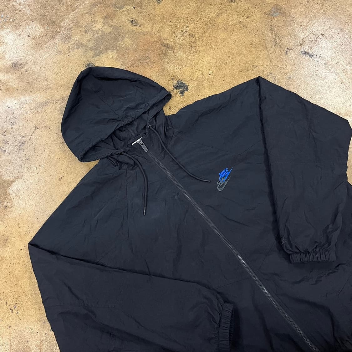 [정품/XL] 나이키 블랙 후드 바람막이 자켓 b18 상품이미지1