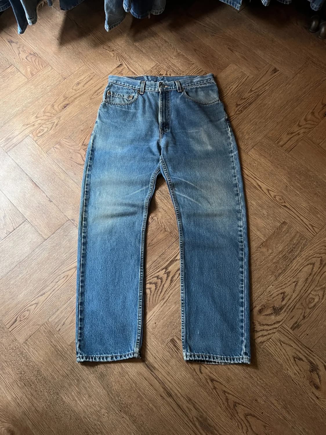 [33]00's 리바이스 505 Made in USA 빈티지워싱 데님팬츠 상품이미지1