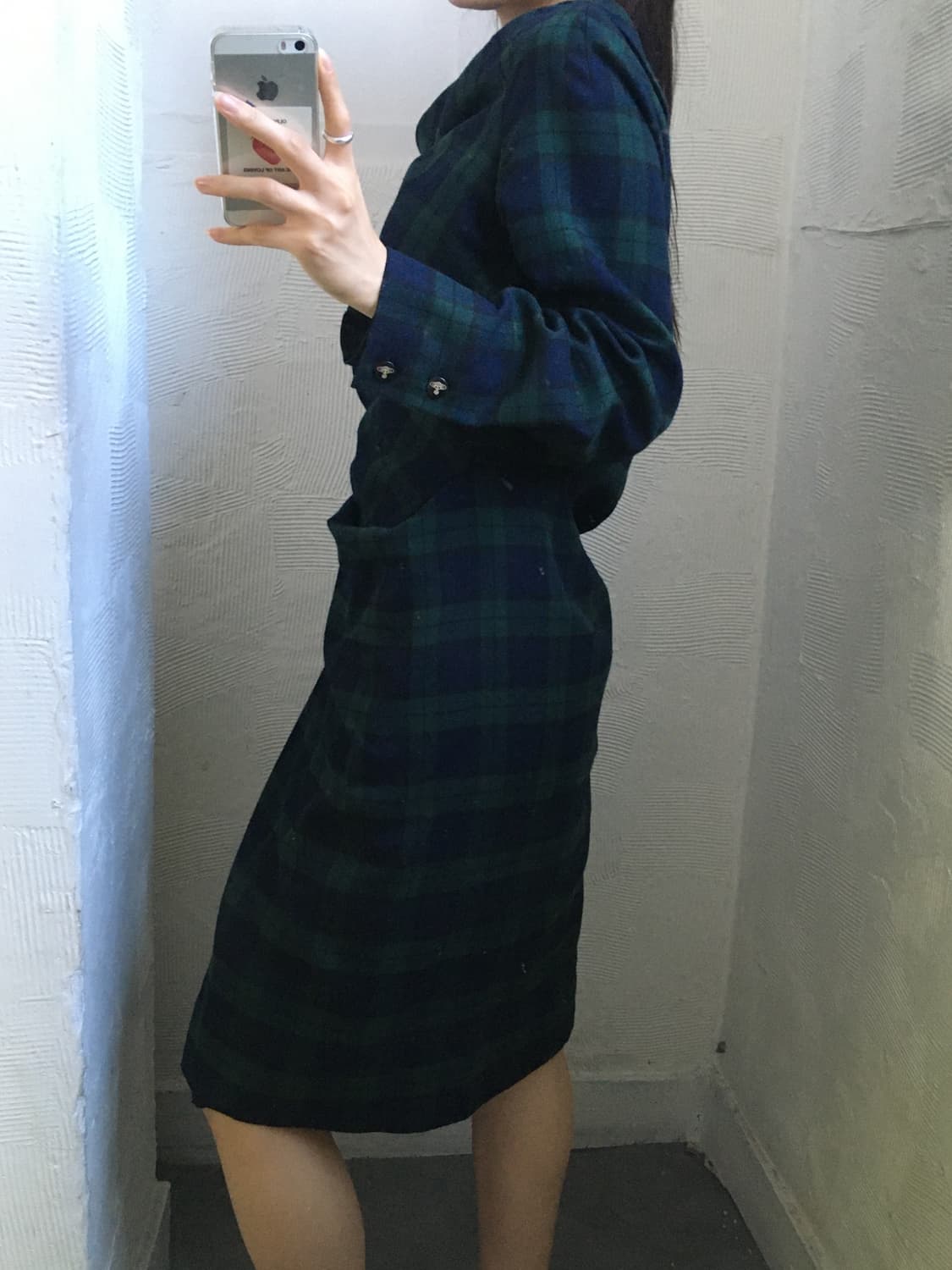 Vivienne Westwood 비비안웨스트우드 체크 드레이핑 원피스 상품이미지2