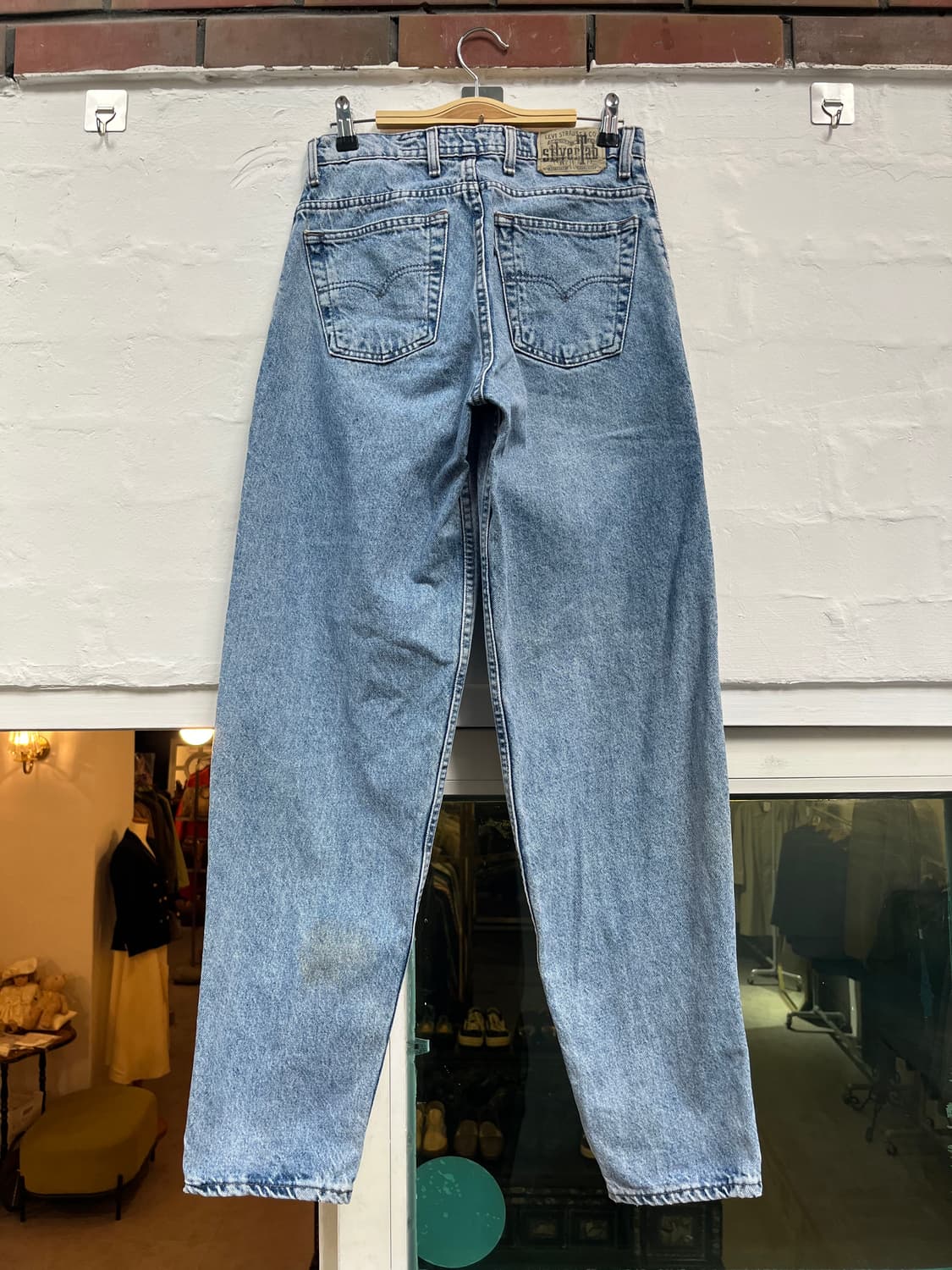 Levis 실버탭 워싱 데님 배기 팬츠 28x32 상품이미지8