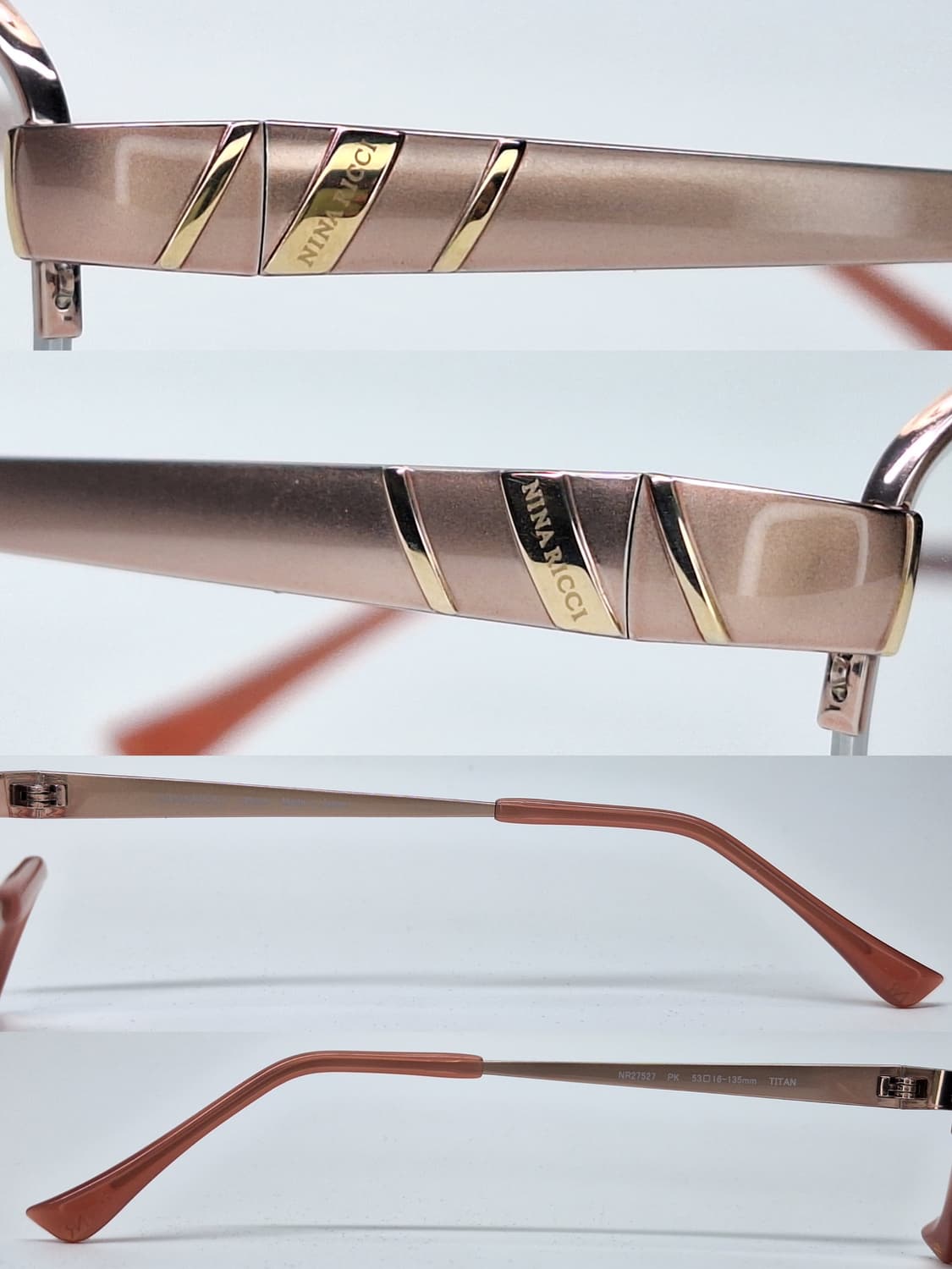 니나 리치 NINA RICCI NR27527 티타늄 반무테 안경테/일본  상품이미지6