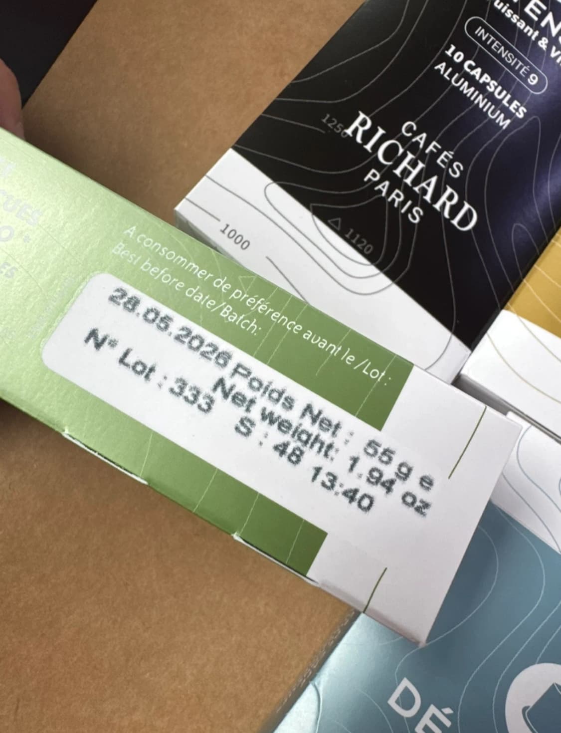 프랑스카페 리차드 네스프레소 캡슐 원두 4종 일괄 상품이미지2