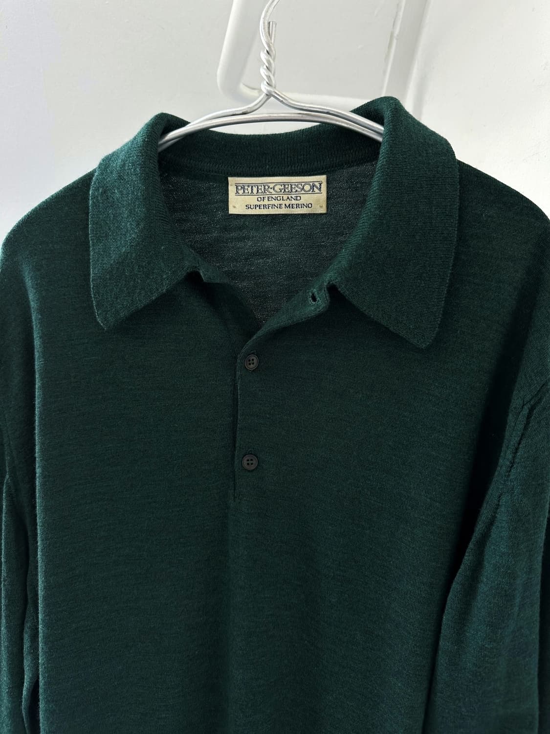 Superfinemerino wool polo knit  상품이미지1