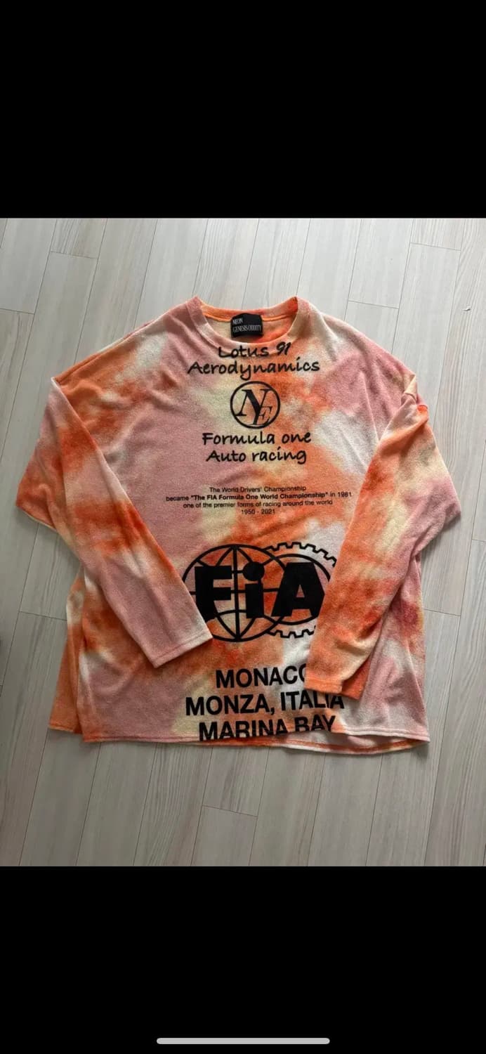 네온 제네시스 오디티 타이 다이 긴팔 티셔츠 상품이미지1