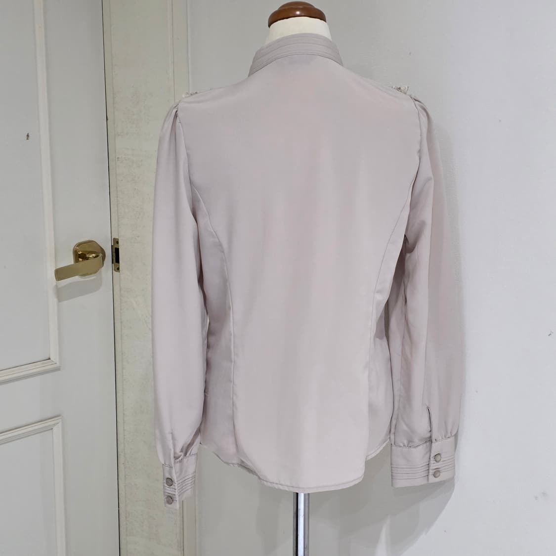 빈티지)라떼히메갸루 프릴 공겜여주 양복로리타 로맨틱 레이스 블라우스 상품이미지4