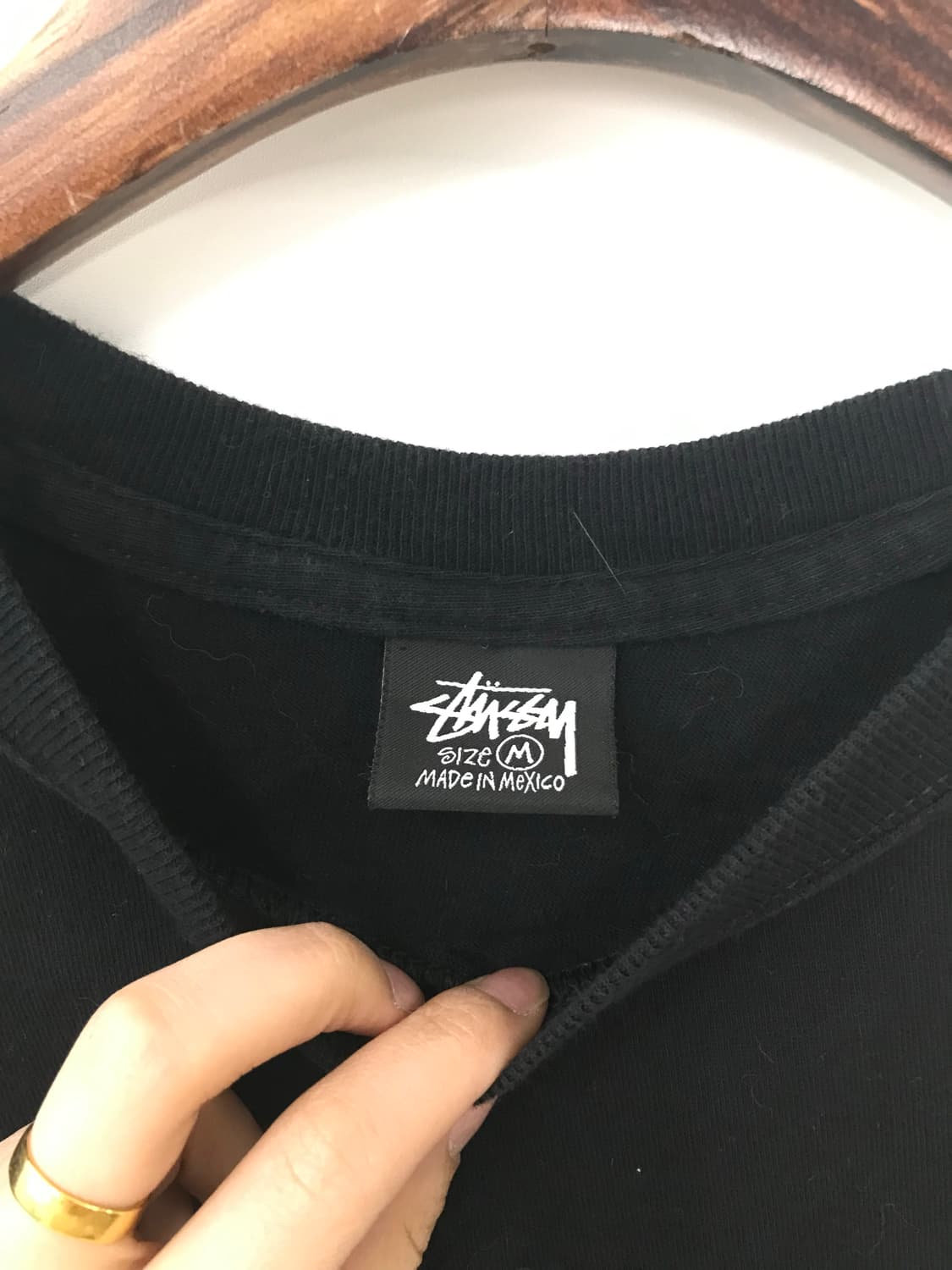 스투시 젤 스탁 블랙 반팔 티셔츠 상품이미지4