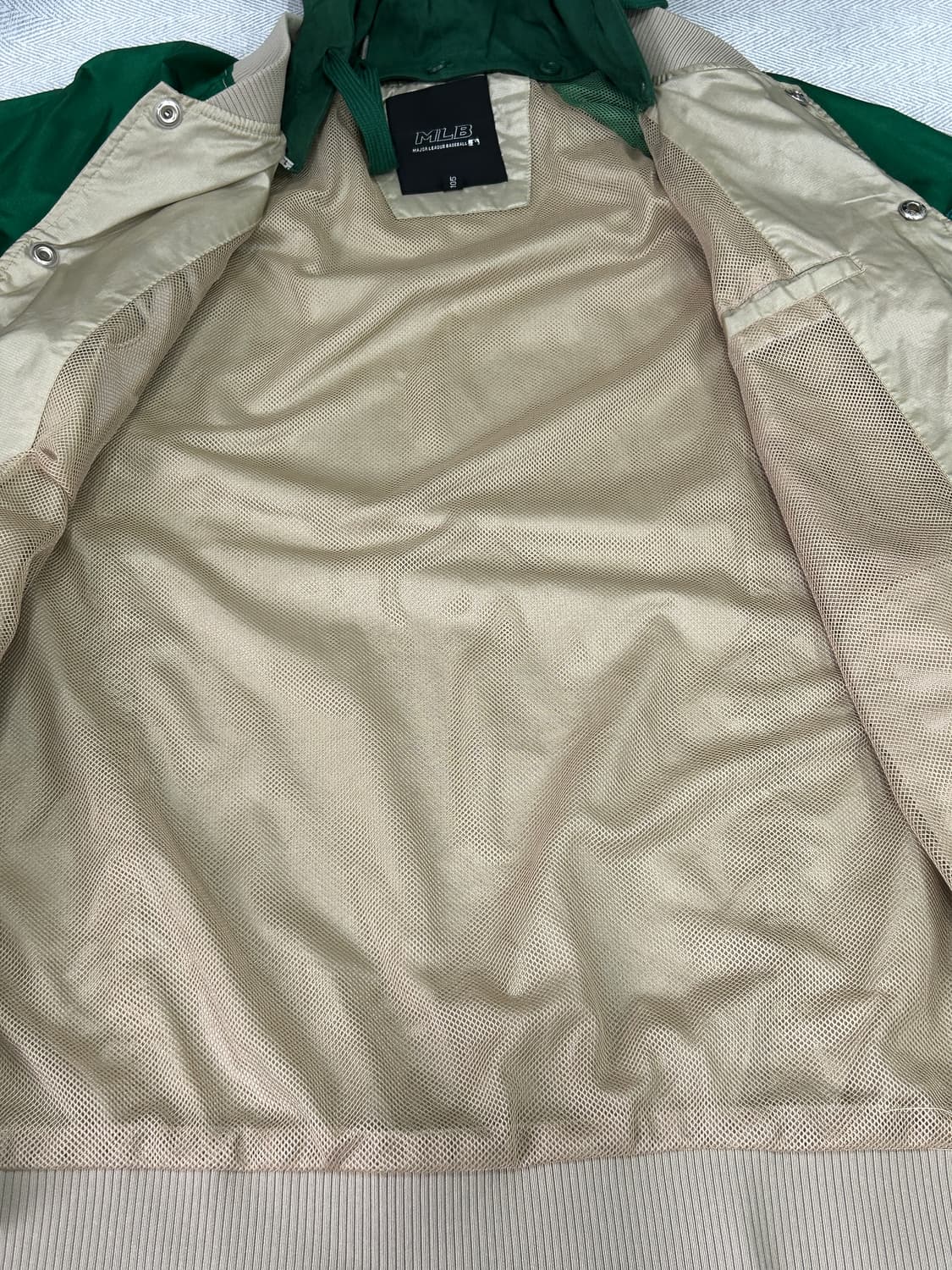 MLB 샌디에이고 파드리스 올드스쿨 바시티자켓 그린골드 상품이미지9