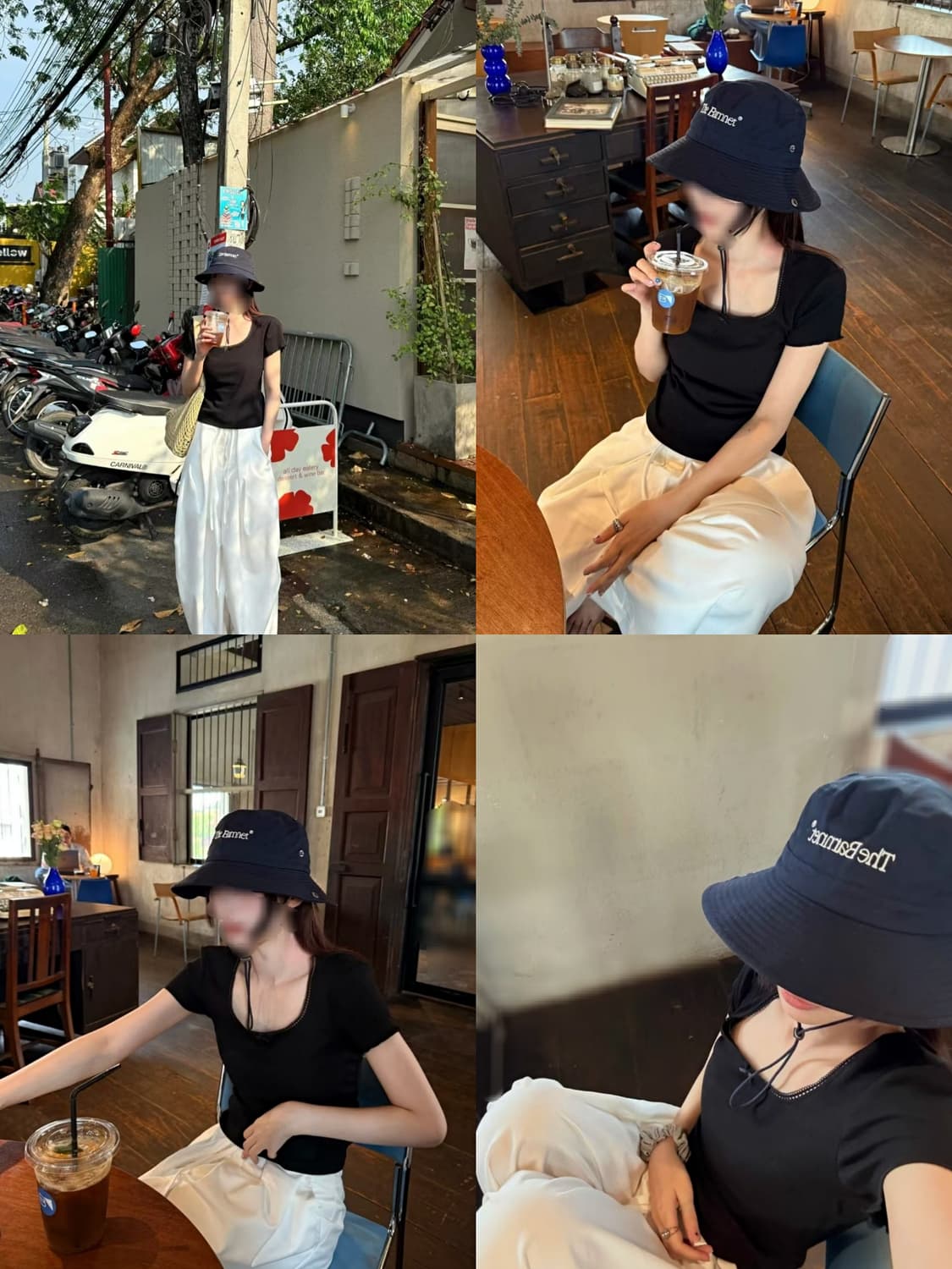 네이비  더바넷 버킷햇 어부모자 벙거지모자 상품이미지2