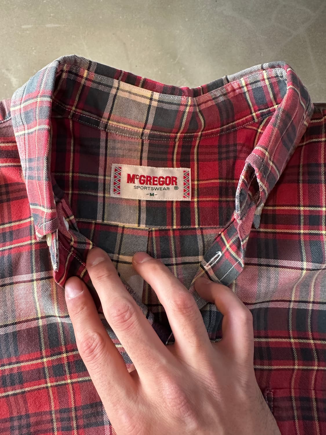 맥그리거 체크 셔츠 남방 상품이미지4