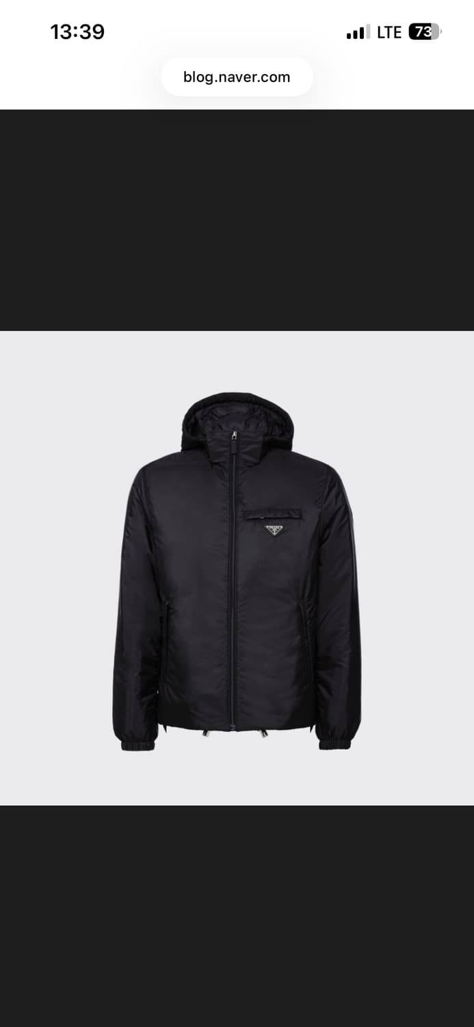 프라다 sgn955 티모시 패딩 블랙 50 상품이미지2