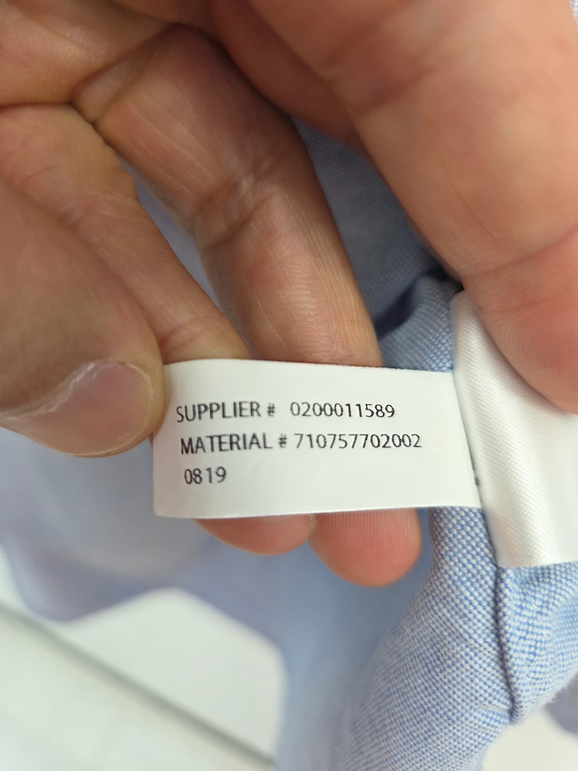 M 폴로 랄프로렌 슬림핏 옥스포드 블루 셔츠 상품이미지7