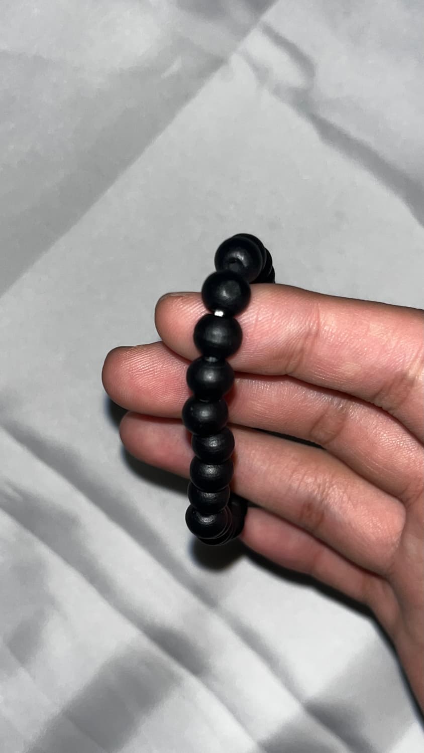 다크 우드볼 라운드 팔찌 상품이미지1