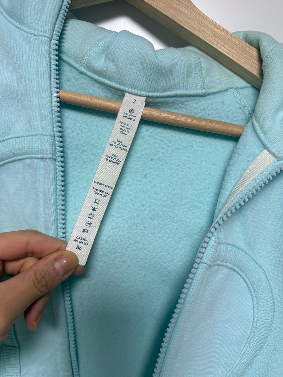 룰루레몬 후드 집업 2 기모  상품이미지3