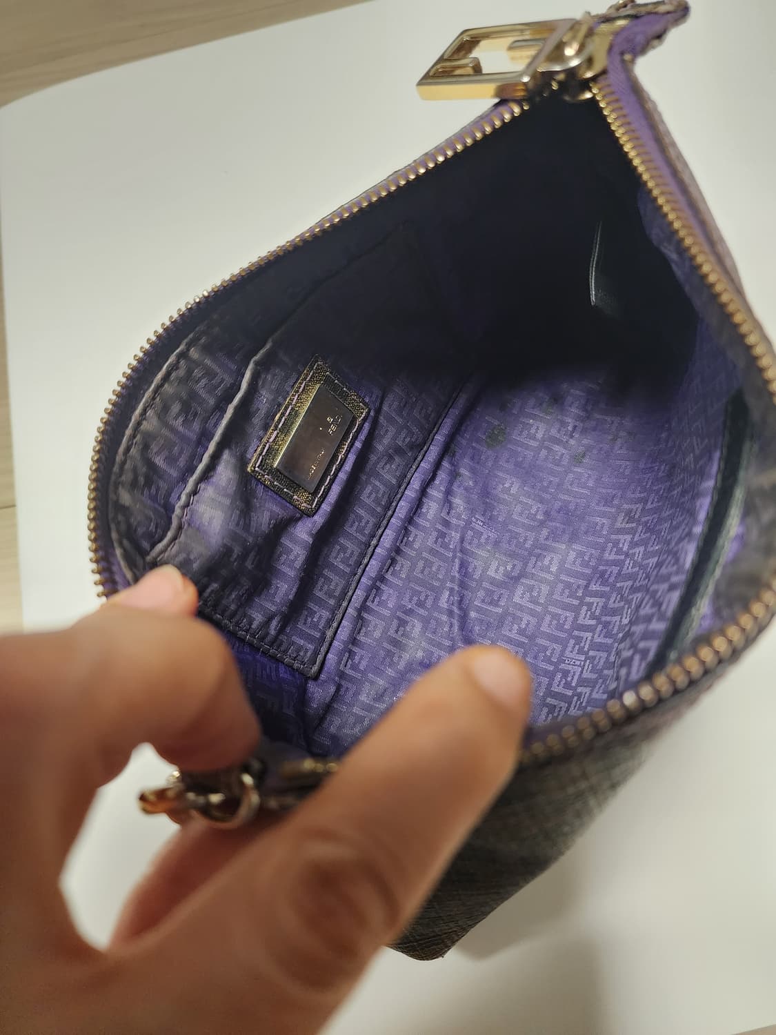 정품 펜디 FF로고 바게트 미니 체인백 상품이미지6