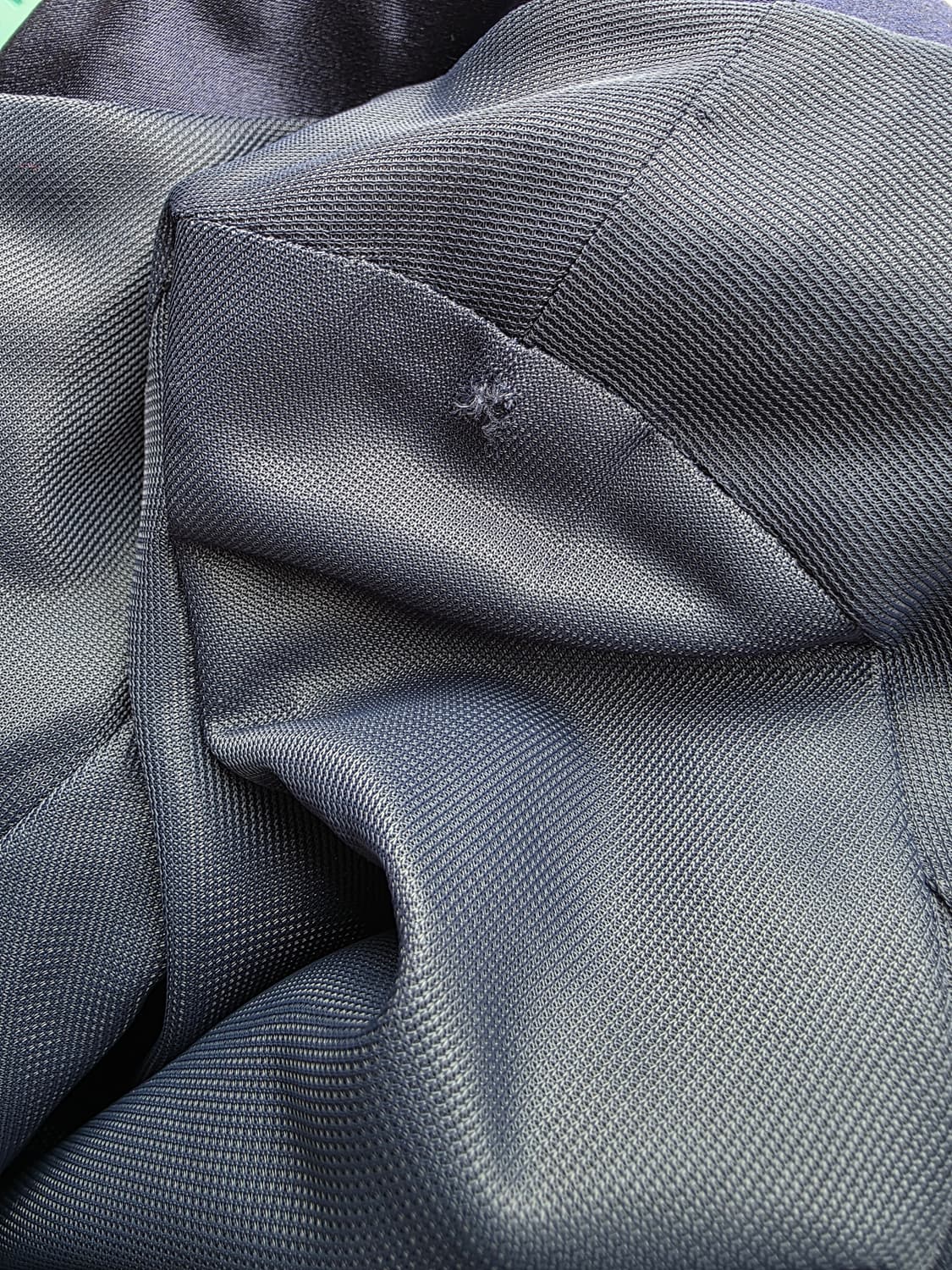 네이비 새틴 포인트 볼드 금장 단추 셋업 상품이미지6