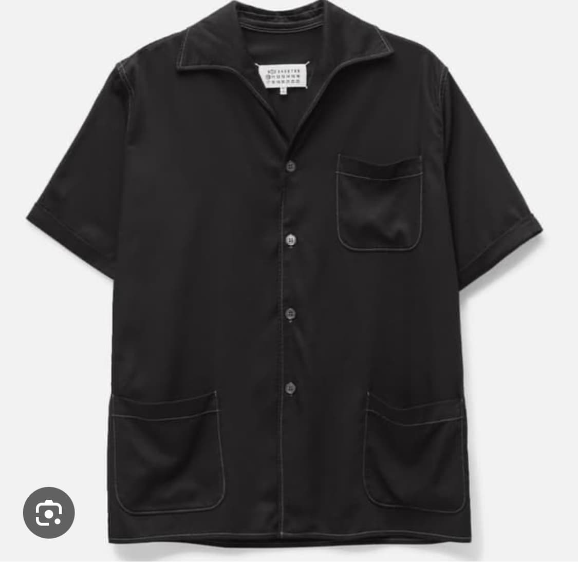 25SS 메종 마르지엘라 볼링 셔츠 블랙 50새제품 상품이미지1
