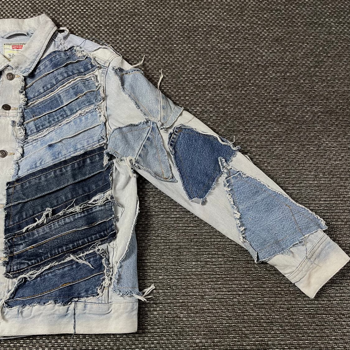 빈티지 리바이스 패치워크 커스텀 데님 자켓 상품이미지7