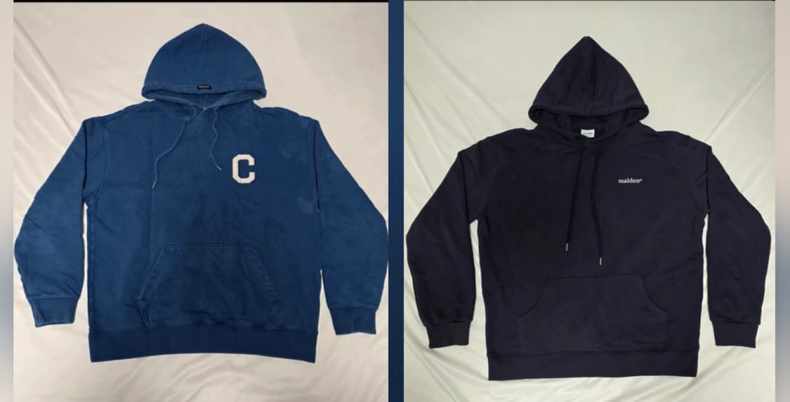 XL후드티 2벌 - 커버낫 가단 62cm / 몰든  가단 69 뒷면 탈색 상품이미지1