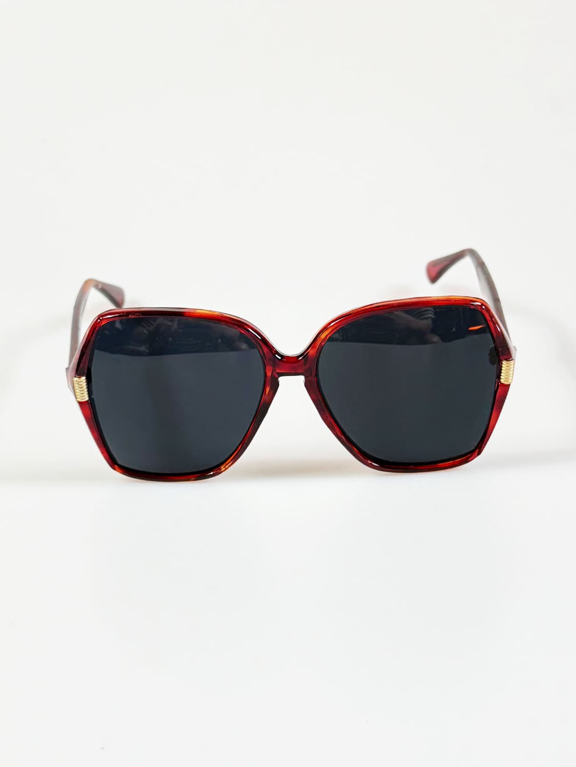 90s 토터스쉘 오버사이즈 스퀘어 프레임 빈티지 선글라스 상품이미지1