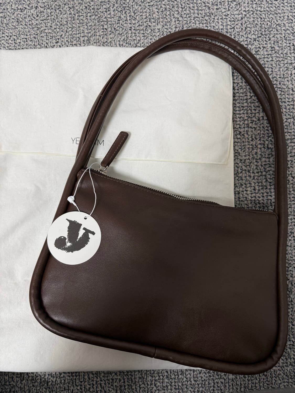 여밈 미니 릿지백 초코브라운 상품이미지2