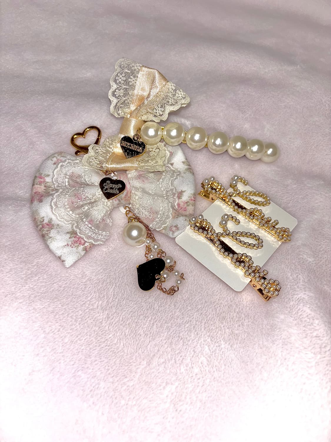 스쿠쿠 키링 리즈리사 헤어핀 세트 히메갸루 라떼갸루  상품이미지1