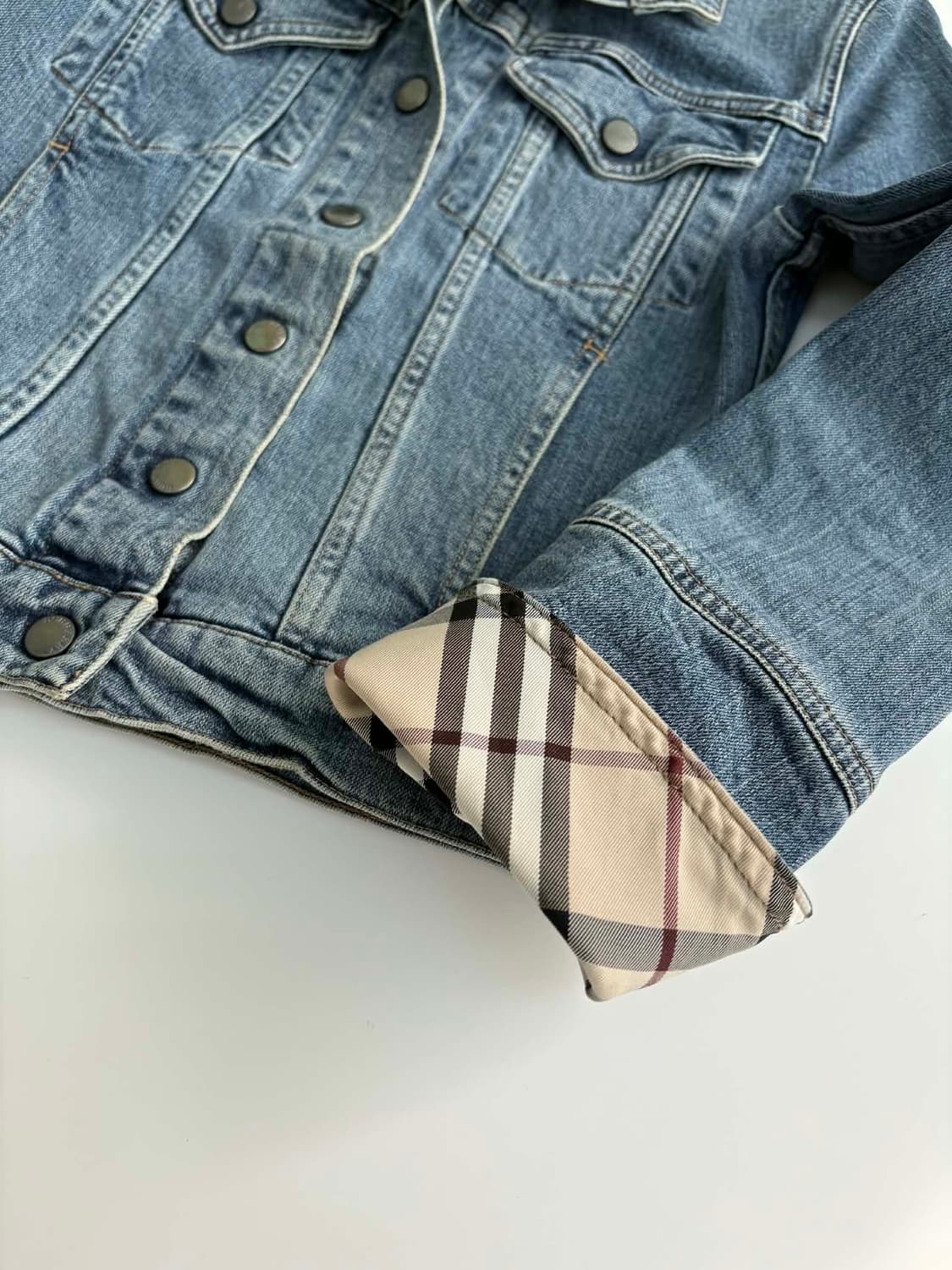 [4] 버버리 런던 노바체크 여성 데님 자켓 상품이미지7