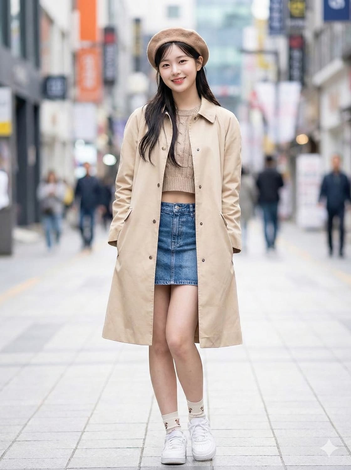 타미힐피거 여성 싱글 트렌치 맥코트 상품이미지1