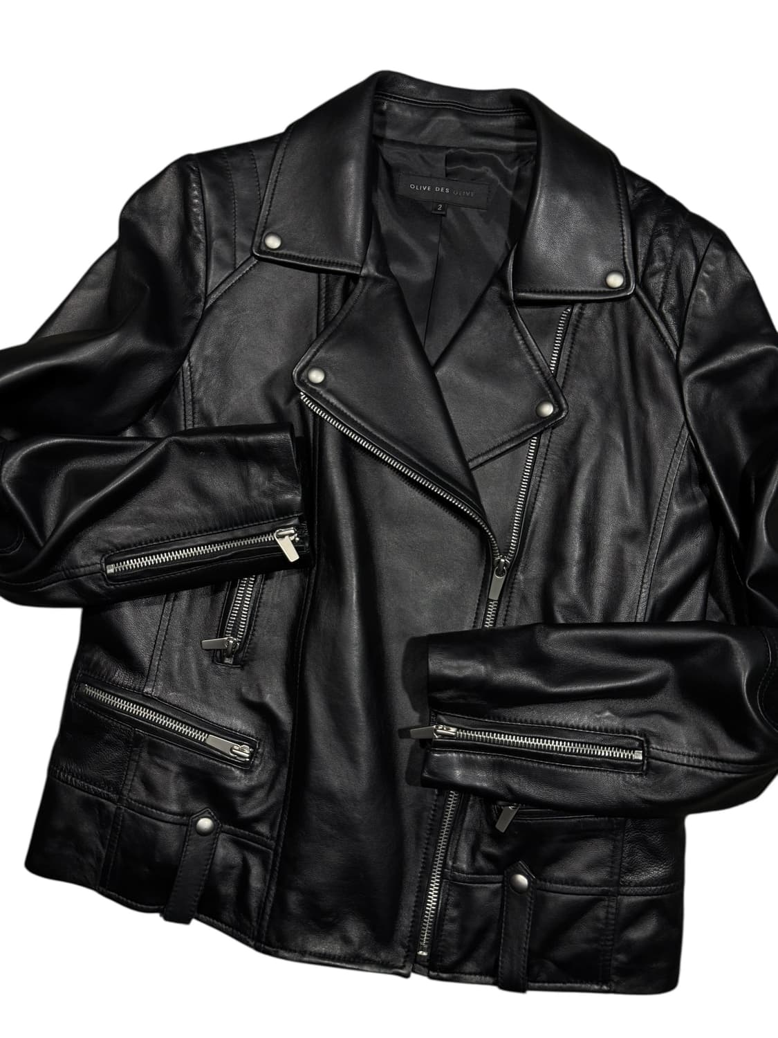 Olive des Oilve 올리브 데 올리브 쉽스킨 라이더 자켓 상품이미지2