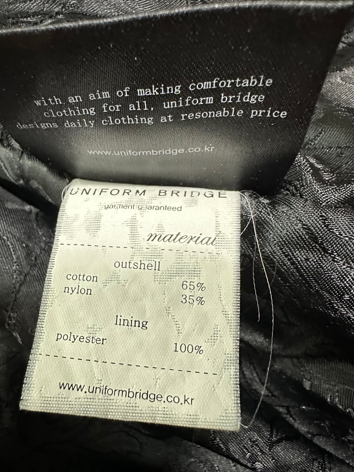 유니폼 브릿지 블랙 항공 점퍼 상품이미지8