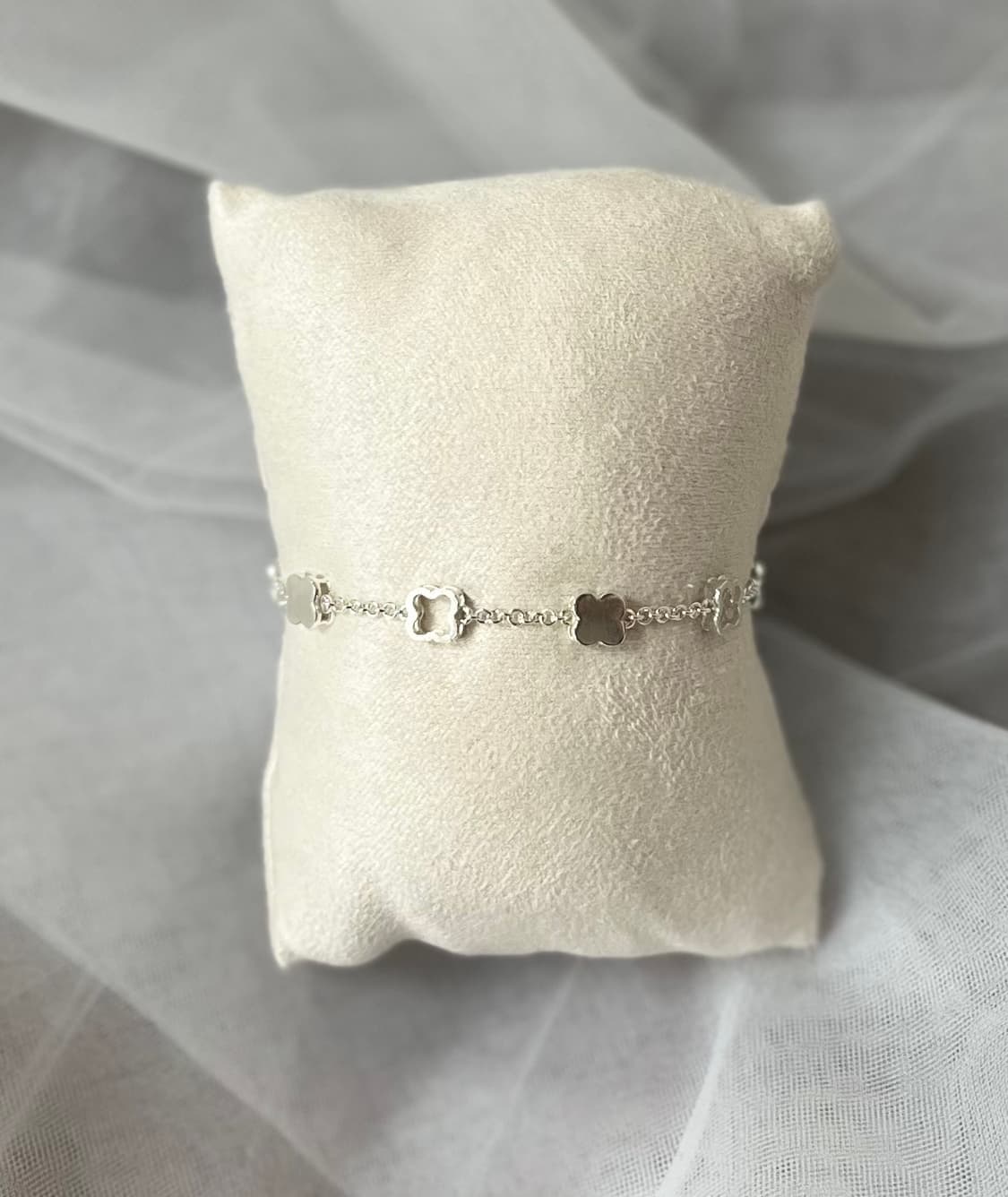 925silver 클로버 팔찌 상품이미지1