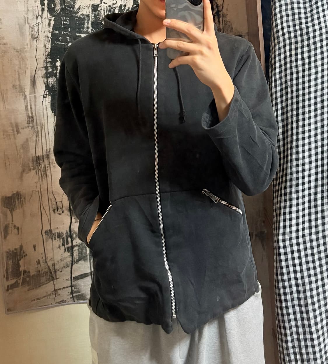 90’s Agnes b homme hoodie zip-up  상품이미지1