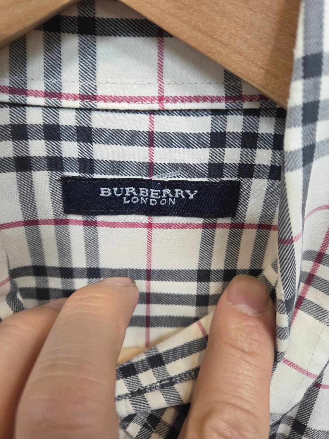 버버리 체크셔츠 긴팔 m 오버핏 상품이미지3