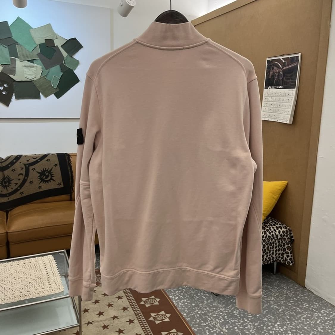 스톤 아일랜드 멀티포켓 트러커 딸기우유 핑크 집업 자켓 95 C10219 상품이미지4