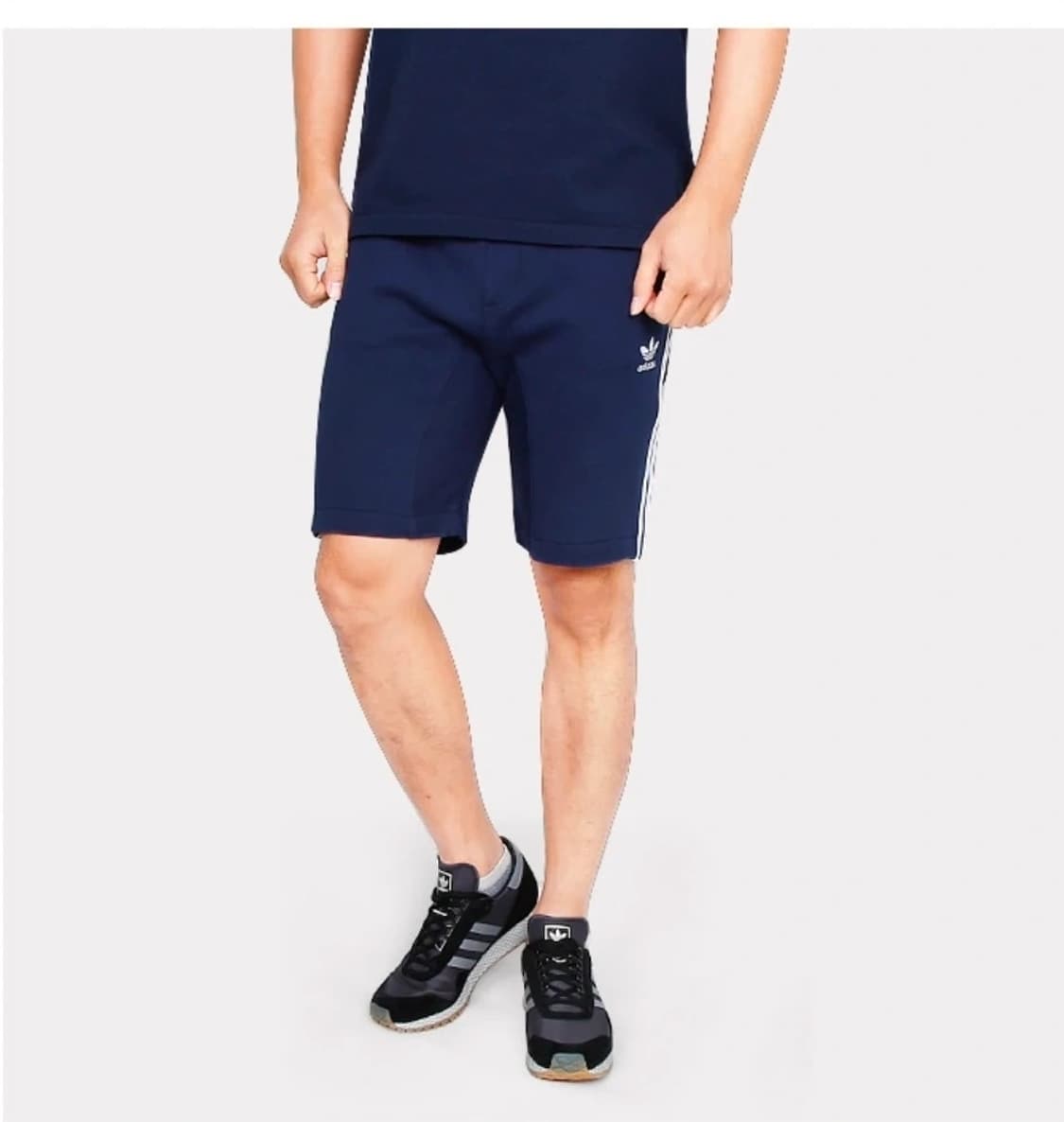 남 허리 28-31 아디다스 AC 트랙 쇼츠 밴딩 반바지 트레이닝 면 상품이미지1