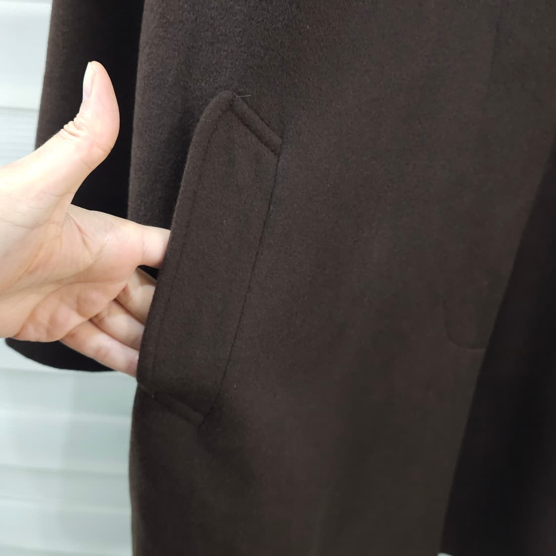 재팬 메이드 캐시미어100 싱글코트- 우먼프리 상품이미지4