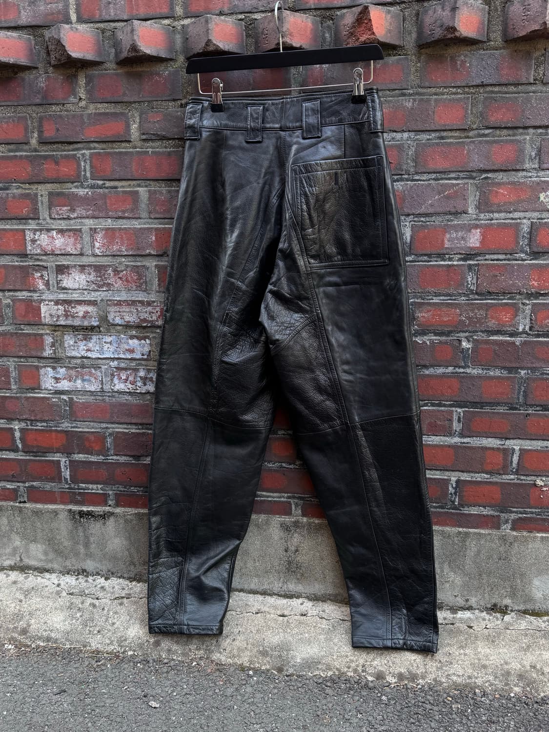 Domon 카우하이드 레더팬츠 상품이미지4