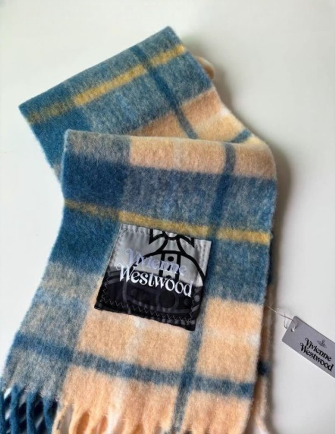 비비안웨스트우드 로고패치 알파카 블렌드 머플러 (새상품) 상품이미지1