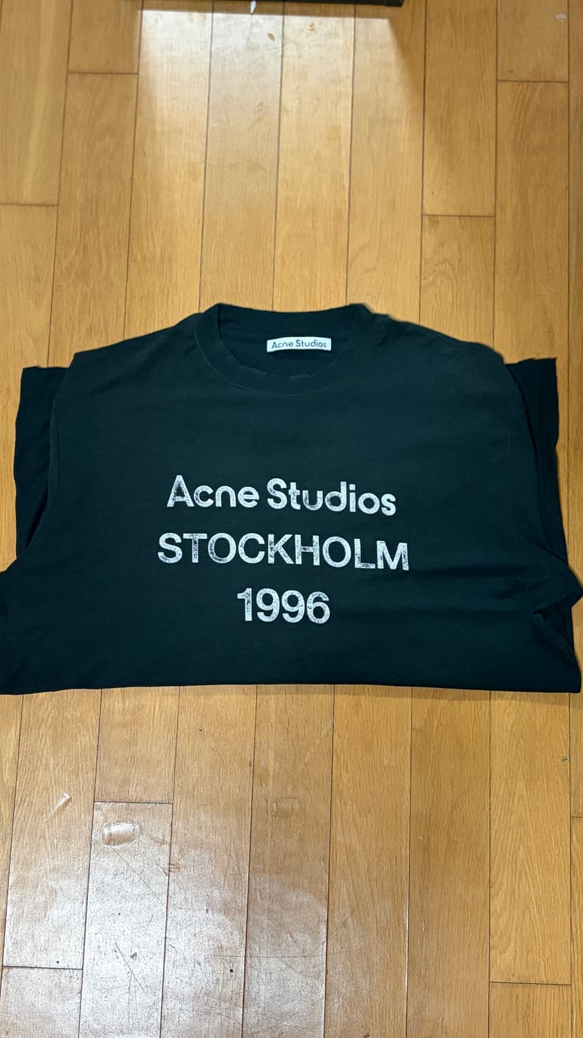 아크네 스튜디오 로고 롱슬리브 블랙 상품이미지2