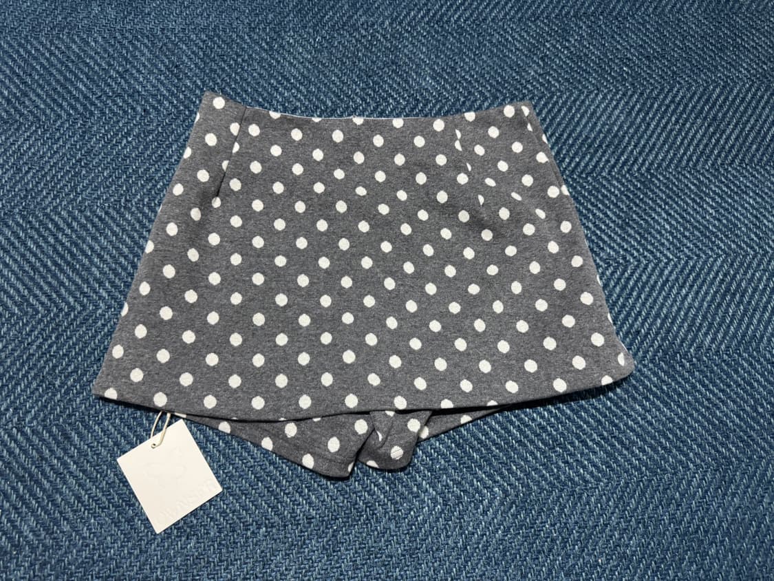 오운서 코코 도트 로우핏 팬츠 스커트 차콜 Dot Low-Fit 상품이미지2