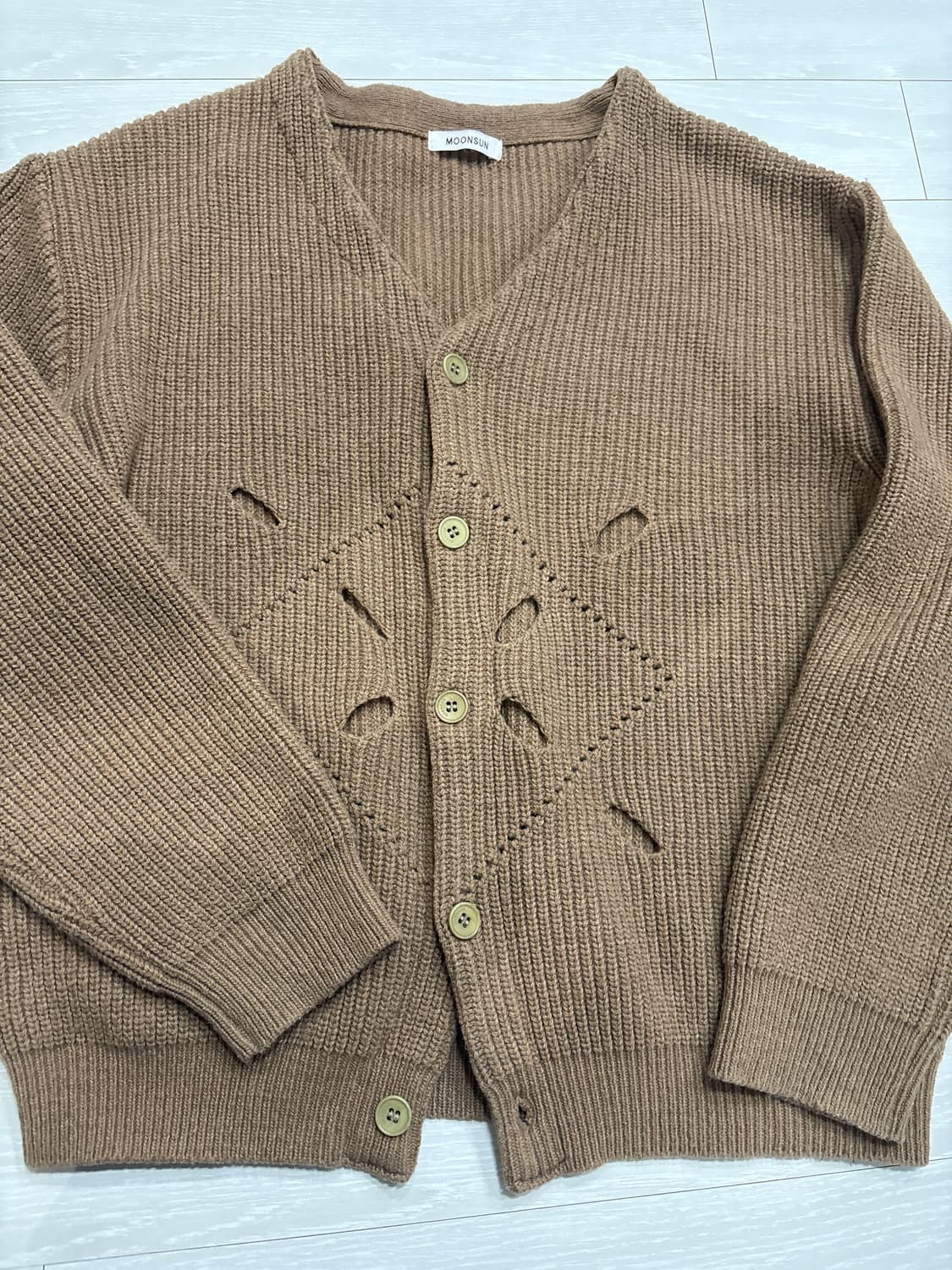 문선 브라운 가디건 상품이미지2