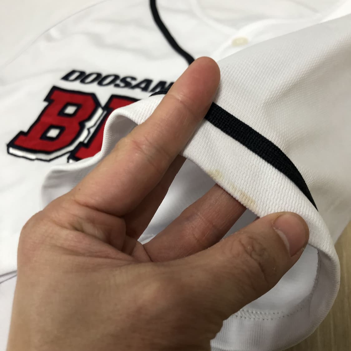 (110) 두산 베어스 허경민 홈 유니폼 두산 베어스 유니폼 두산 져지 상품이미지6