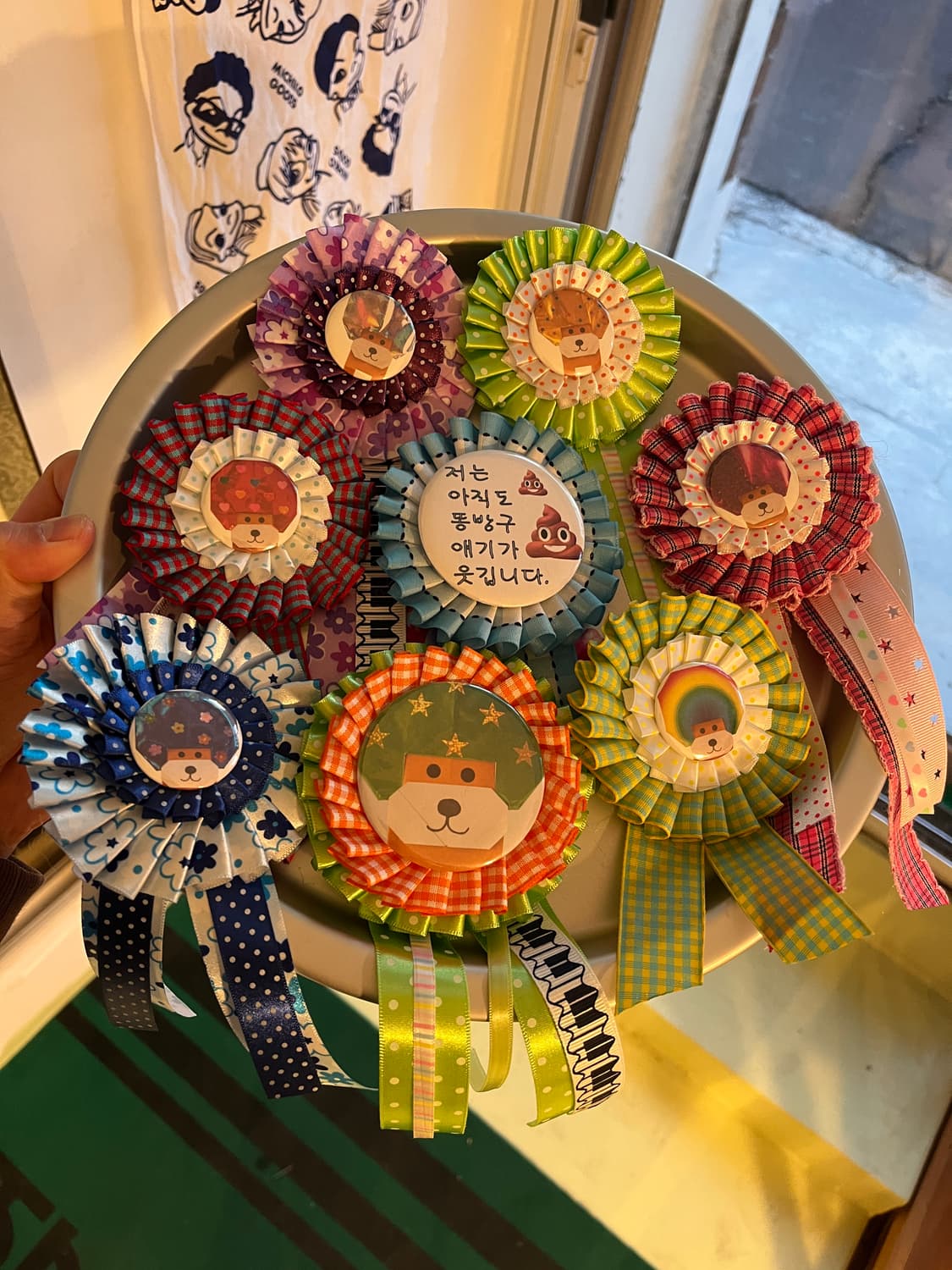 아프로켄 자주색 머리 로제트 👾 상품이미지5