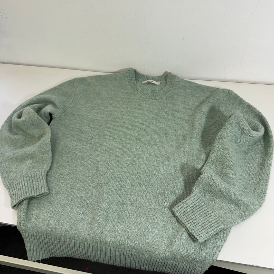 M 키뮤어 민트 아크릴 라운드니트 상품이미지3